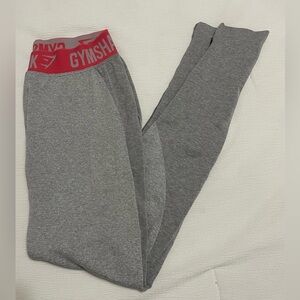 Gymshark Flex Legging V3 Light Gray/Sherbert Pink - Medium